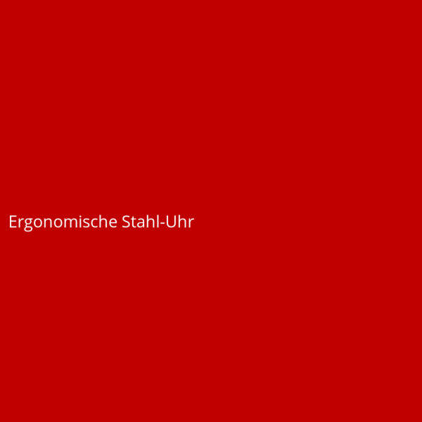 Ergonomische Stahl-Uhr