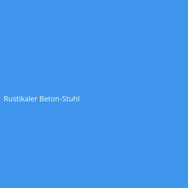 Rustikaler Beton-Stuhl