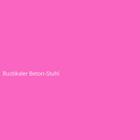 Rustikaler Beton-Stuhl