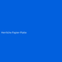 Herrliche Papier-Platte