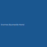 Enormes Baumwolle-Hemd