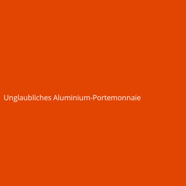 Unglaubliches Aluminium-Portemonnaie